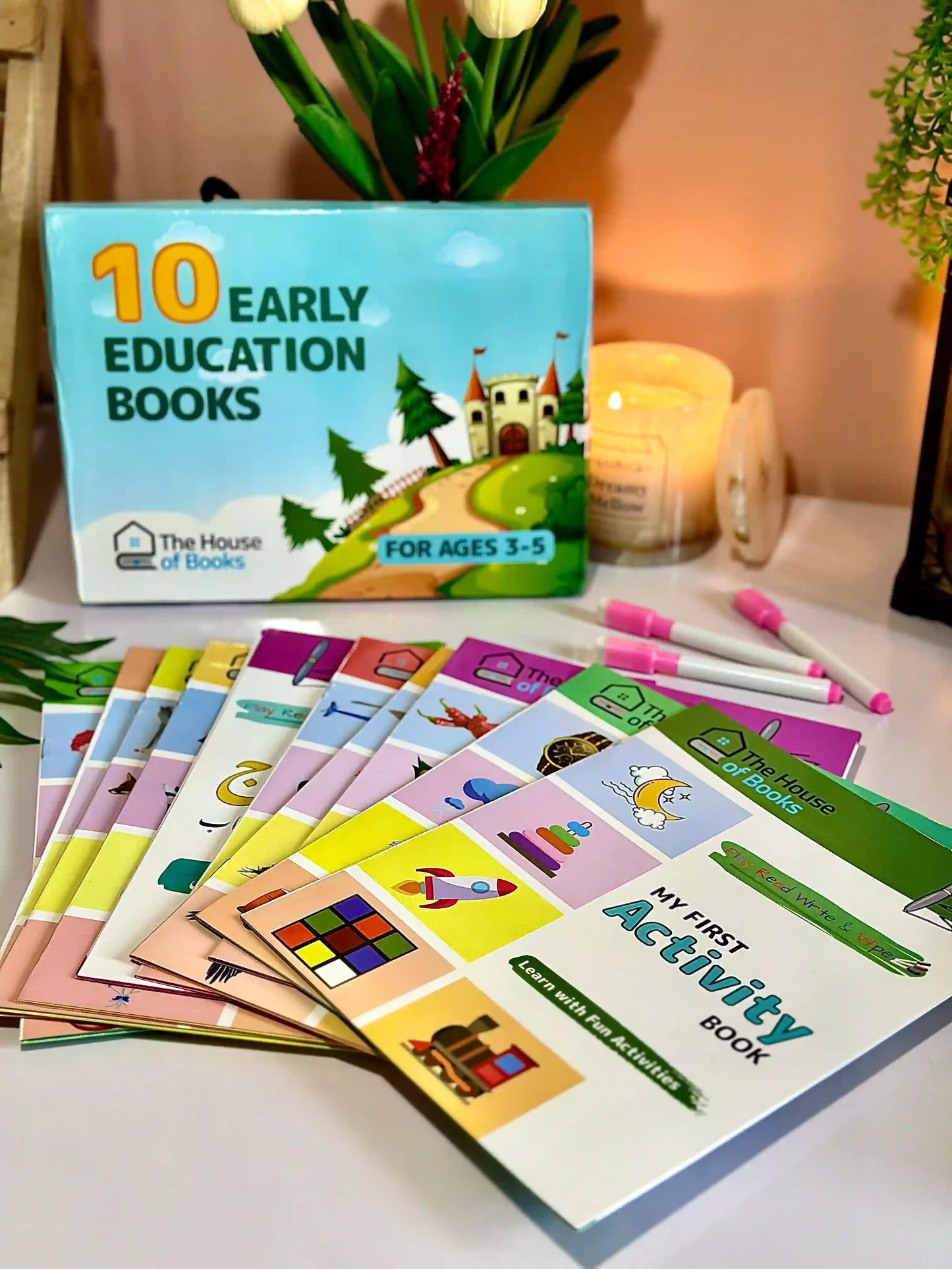10 Write & Wipe Children Books Set
