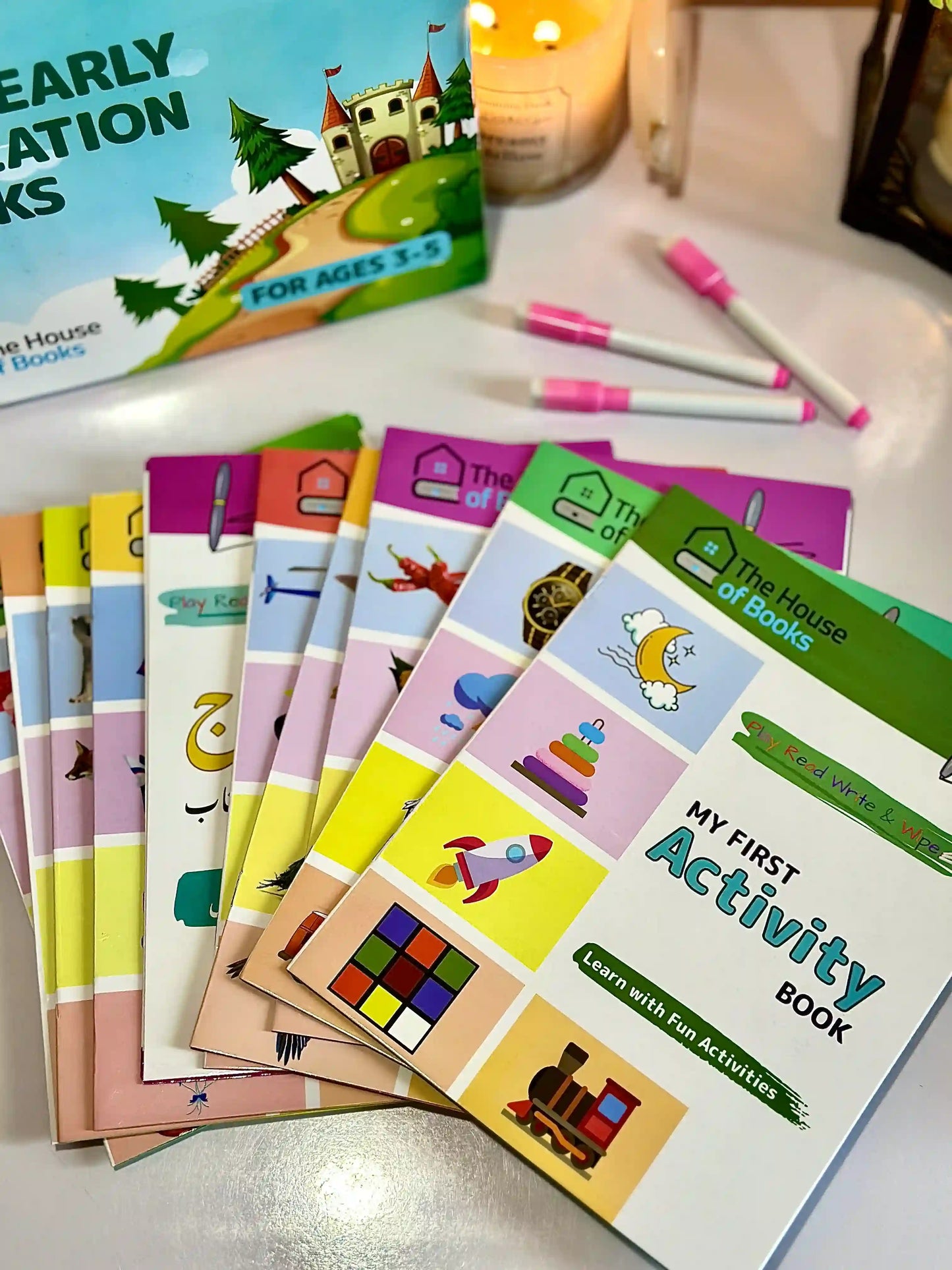 10 Write & Wipe Children Books Set