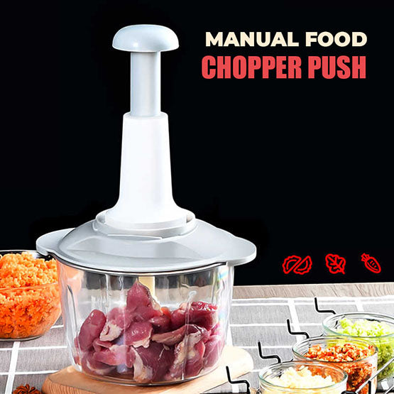 1.5 L - Chopper Push Hand Press - Ideal For Chopping Vegetables